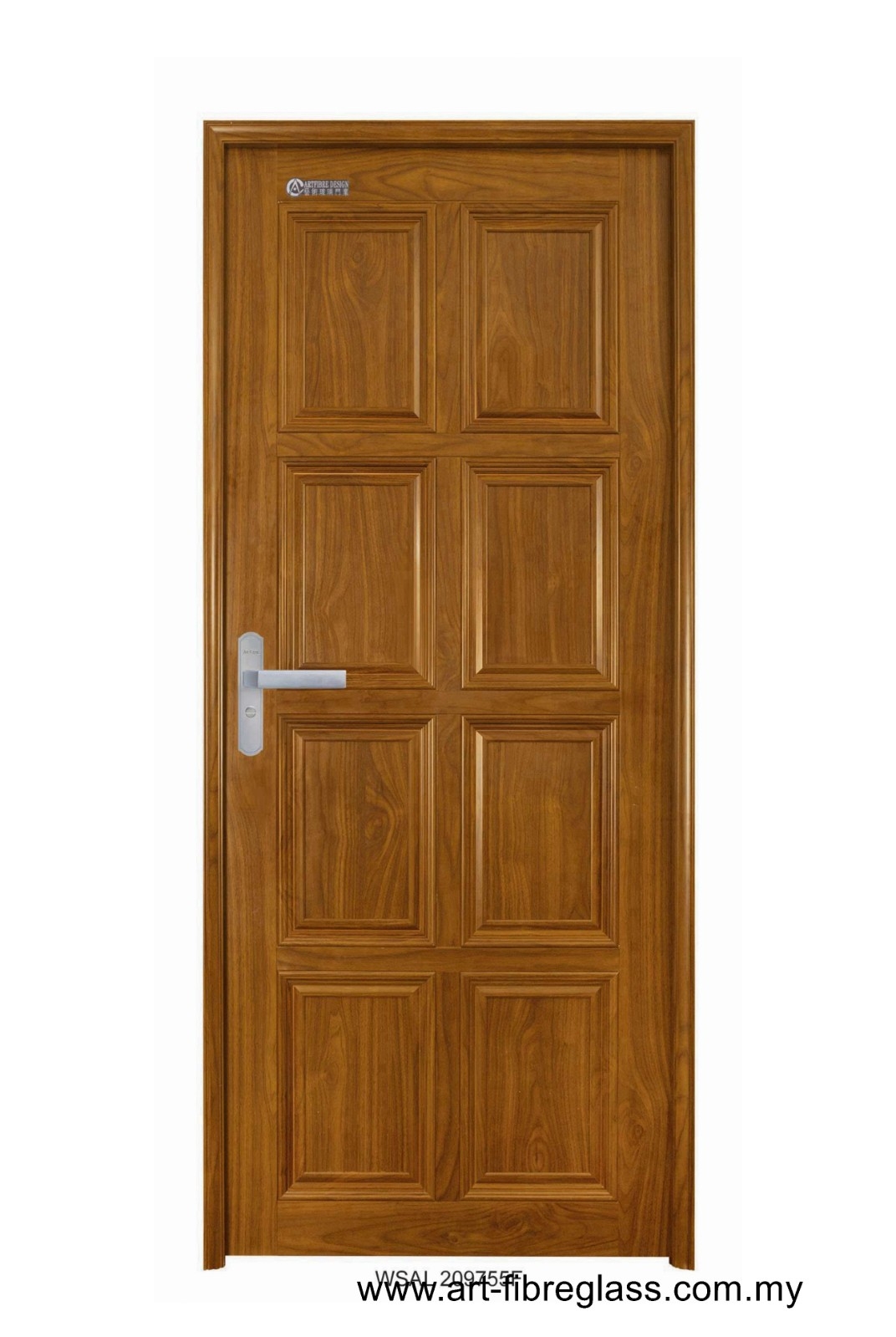 Wood Solid Aluminium Door - WSAD 209755F Wood Grain Solid Aluminium Door Door & Door Design Choose Sample / Pattern Chart