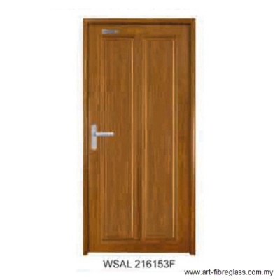 Pintu Aluminium Pepejal Bijirin Kayu - WSAL 316153F