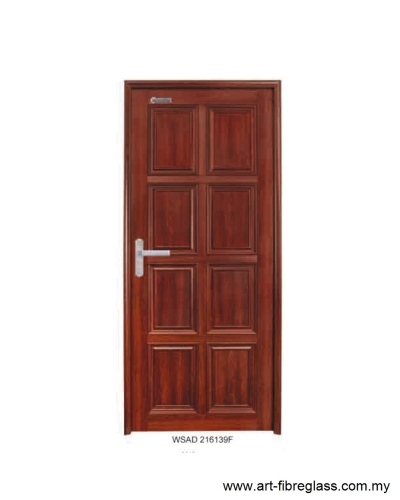 Pintu Aluminium Pepejal Bijirin Kayu - WSAD 216139F