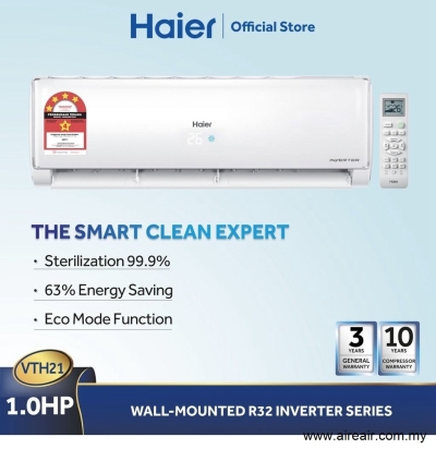 Haier 1.0HP Inverter Air Conditioner R32 VTH Series HSU-10VTH21