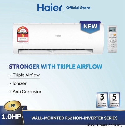 Haier 1.0HP Non Inverter Air Conditioner R32 HSU-10LPB21