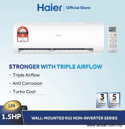 Haier 1.5HP Non Inverter Air Conditioner R32 HSU-13LPA21