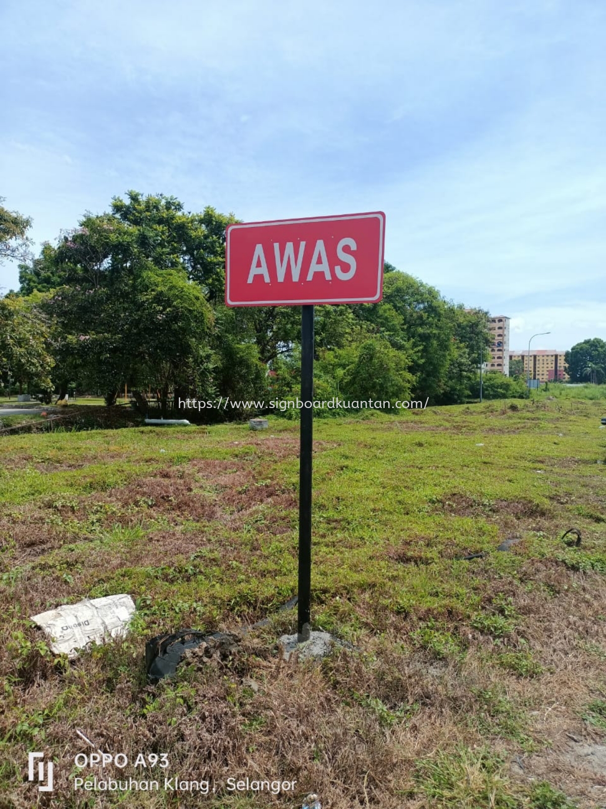 JKR ROAD SIGNAGE SIGNBOARD AT PAHANG ROMPIN 