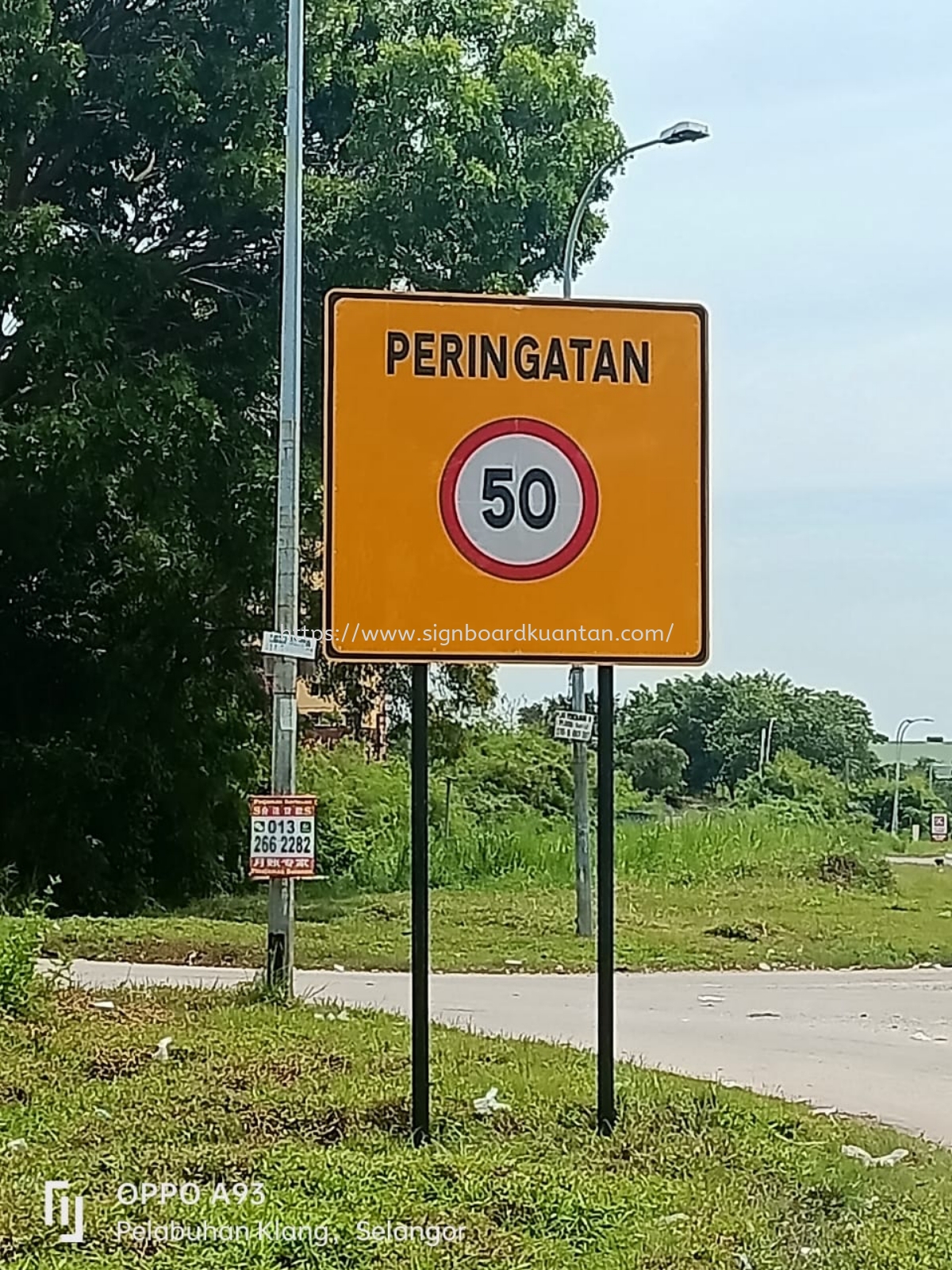 JKR ROAD SIGNAGE SIGNBOARD AT PAHANG ROMPIN 