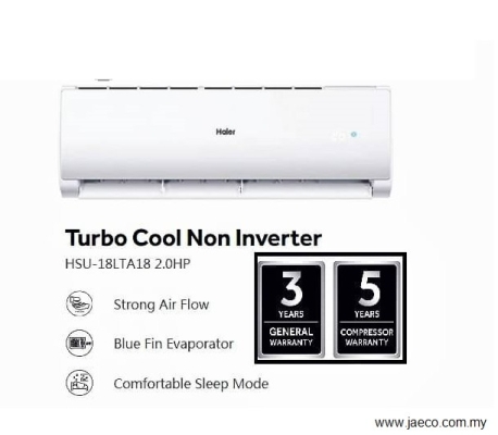 HAIER R410 NON-INVERTER HSU-18LTA18