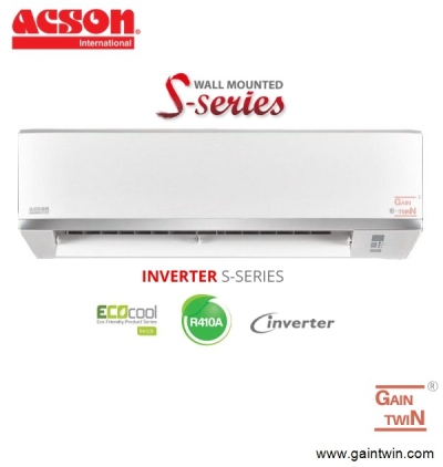 Acson S Series 1.0HP Wall Mounted R410A Inverter A5WM10SA5LC10F