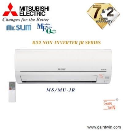 MITSUBISHI 1.5hp JR Series R32 Non Inverter Standard MS-JR13VF MU-JR13VF