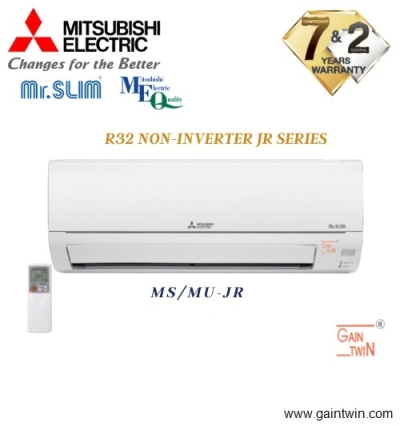 MITSUBISHI 1hp JR Series R32 Non Inverter Standard MS-JR10VF (1.0HP)