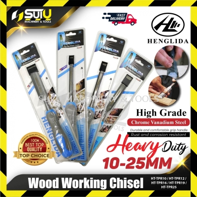 HENGLIDA HT-TRP10 /12/ 16/ 19/ 25 10-25MM Wood Working Chisel / Wood Chisel