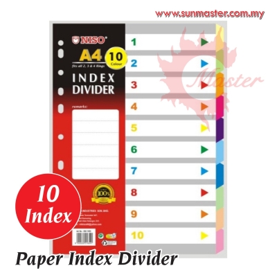 10 Tabs Color Paper Index (5 sets)