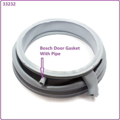 Code: 33232 Bosch WAS24468ME WAS28448ME Door Gasket with Pipe