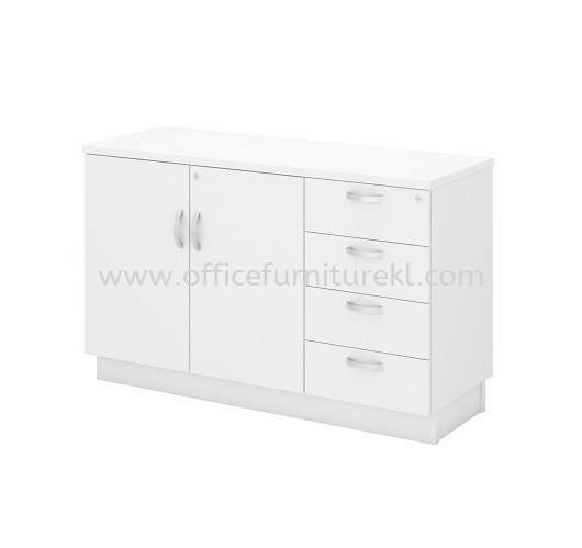 UTHILAH SIDE OFFICE CABINET C/W SWINGING DOOR & FIXED PEDESTAL 4D AU-YDP 7124 - pj damansara | sunway | balakong 