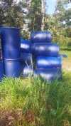 Used Blue drum for Rakit Used IBC , HDPE drums