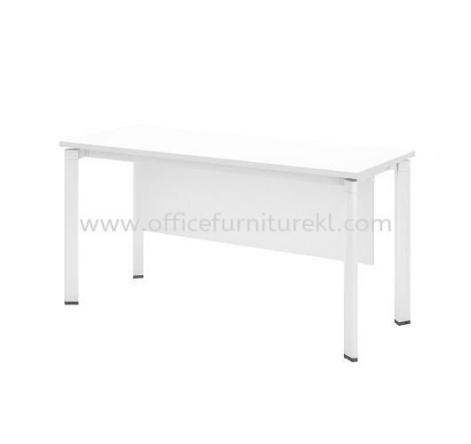 UTHILAH RECTANGULAR WRITING OFFICE TABLE METAL PYRAMID N-LEG C/W WOODEN MODESTY PANEL (W/O GROMMET) AUTWT 126 - pj damansara | sunway | balakong 