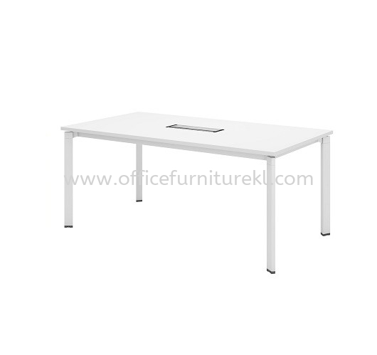 UTHILAH RECTANGULAR MEETING OFFICE TABLE METAL PYRAMID N-LEG (C/W FLIPPER COVER) AUTVB 18 - pj damansara | balakong | ampang 