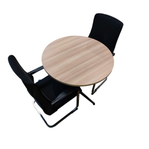 3' Round Discussion Table With Rocket-Leg