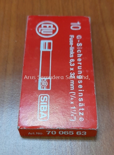 SIBA 70-065-63 FUSE LINK 6,3 X 32 MM 500V 3A