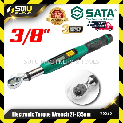 SATA 96525 3/8" Electronic Torque Wrench 27-135NM