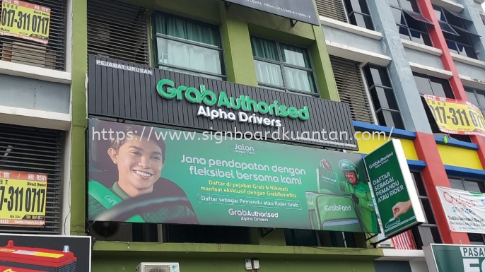 GRAB AUTHORISED ALUMINIUM PANEL 3D LED BOX UP SIGNAGE SIGNBOARD AT ...