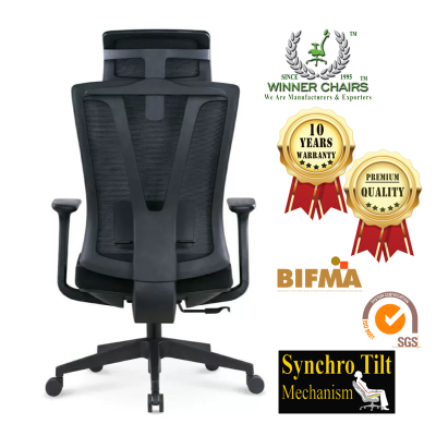 Ergonomic Office Chair 033-3D-BLK (10 years warranty)