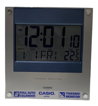 Casio Digital ID11-2 Temperature Wall Clock/Table Clock