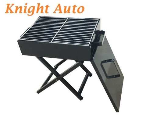 2-in-1 30x60cm Charcoal BBQ Grill Portable Foldable ID32260 