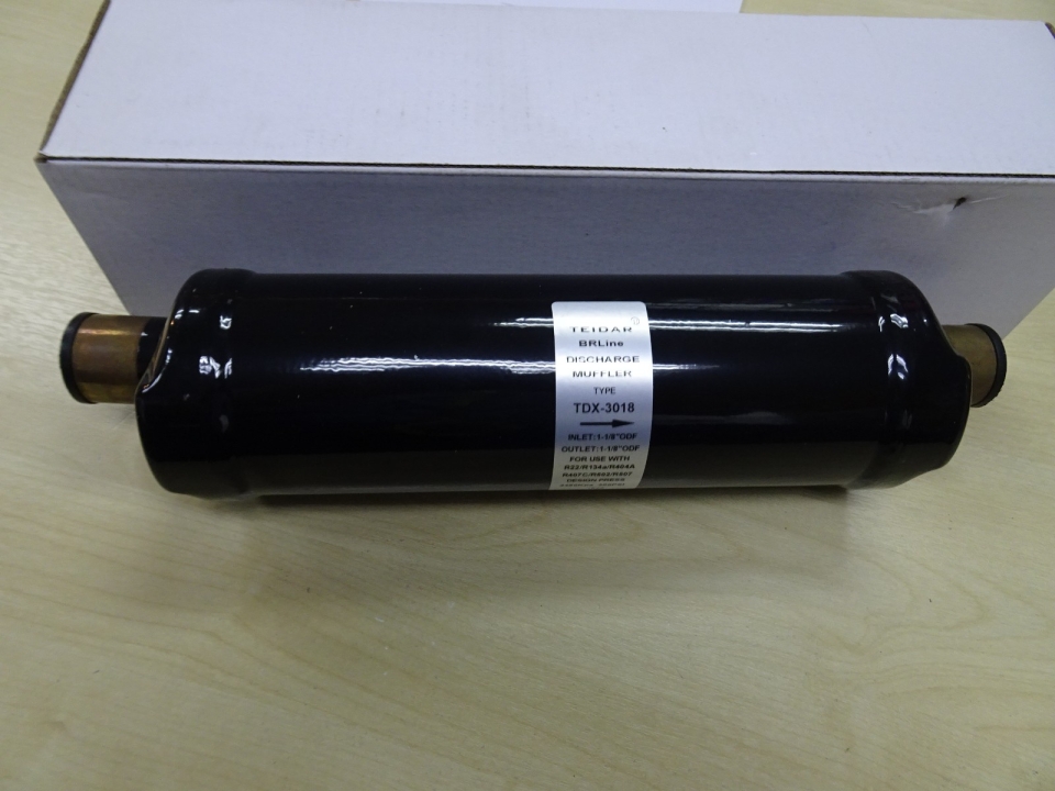 TEIDAR (500PSI) (R22/R134A/R404A/R407C/R502/R507) DISCHARGE MUFFLER