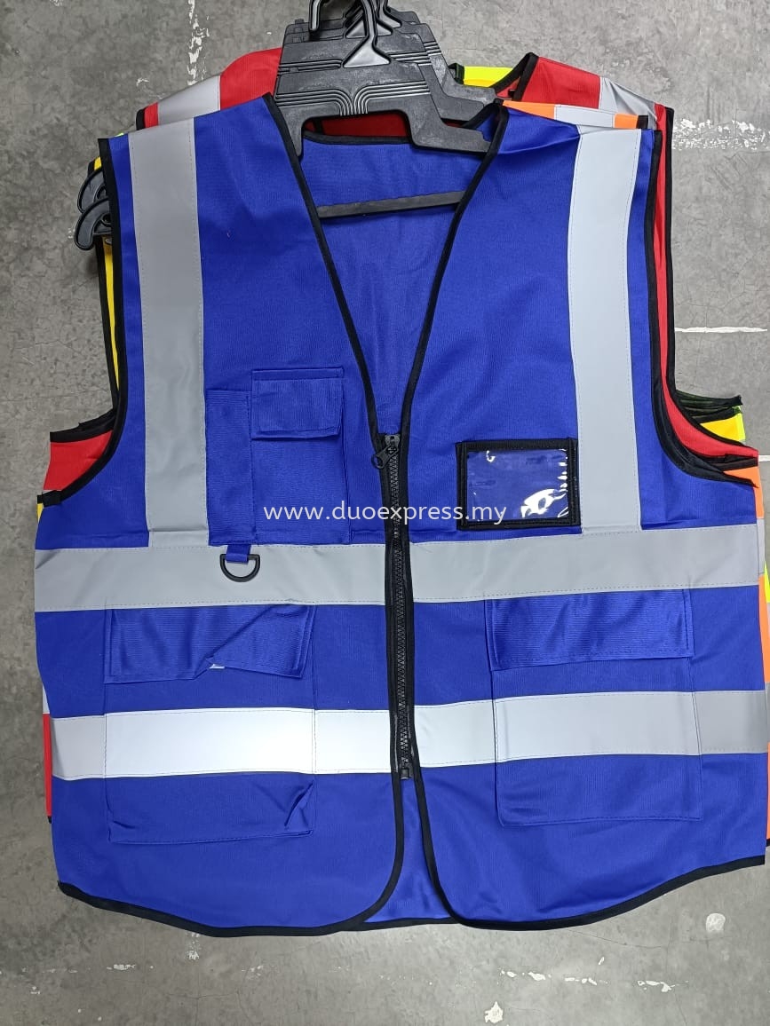 Safety Vest MultiPocket Blue