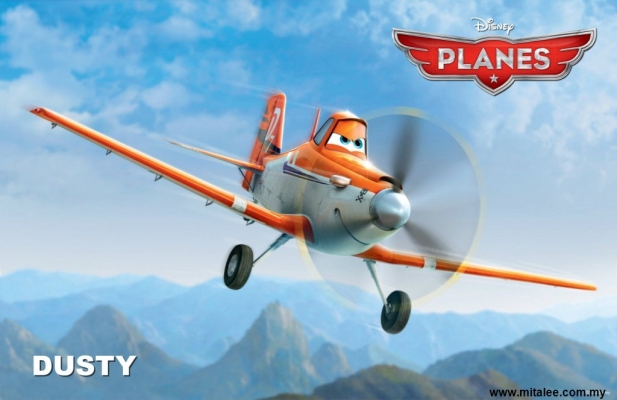 Cartoon Mural Wallpaper - Planes Dusty PLN 02