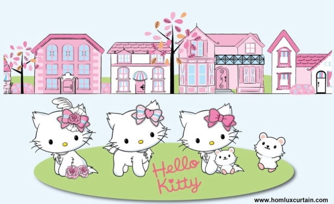 Kertas Dinding Hello Kitty 22