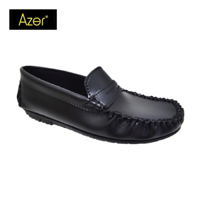 LADIES MOCCASIN LOAFER SHOE (LS 1340-BK) (AA.X)