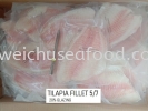 Tilapia Fillet 5/7 (20% Glazing) Frozen Fish Fillet