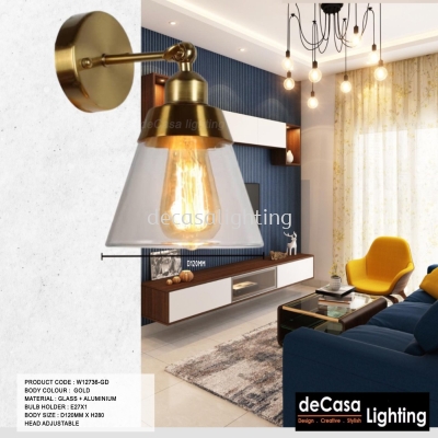 WALL LIGHT (W12736-GD)