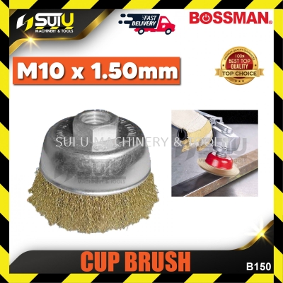 BOSSMAN B150 M10 x 1.50MM Brass Cup Brush