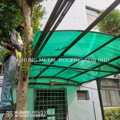 Supply and install Polycarbonate roofing sheet 