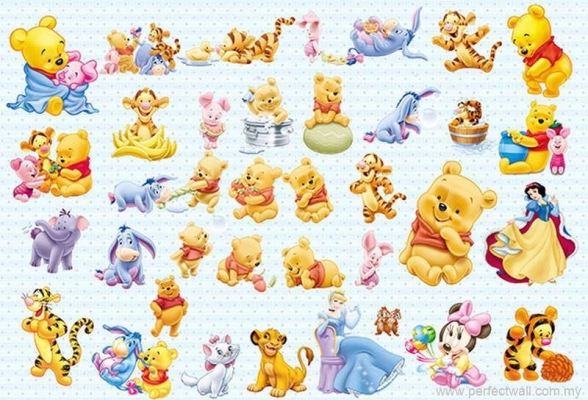 Cartoon Mural Wallpaper - Winnie the Pooh