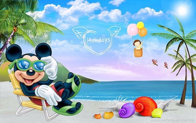 Cartoon Mural Wallpaper - Mickey Mouse