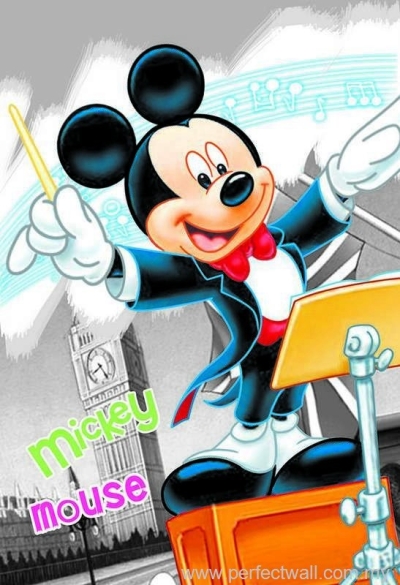 Cartoon Mural Wallpaper - Mickey Mouse