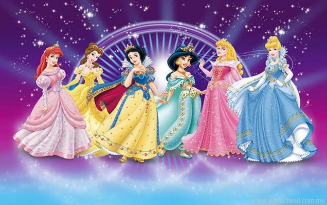 Cartoon Mural Wallpaper - Disney Princess