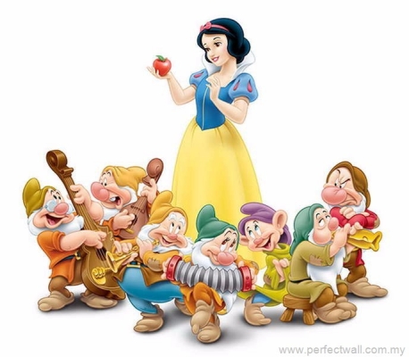 Kertas Dinding Mural Kartun - Snow White