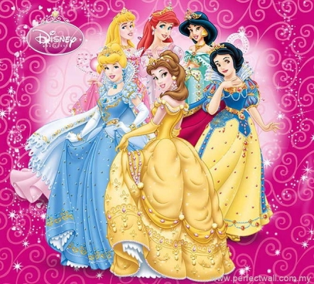 Cartoon Mural Wallpaper - Disney Princess