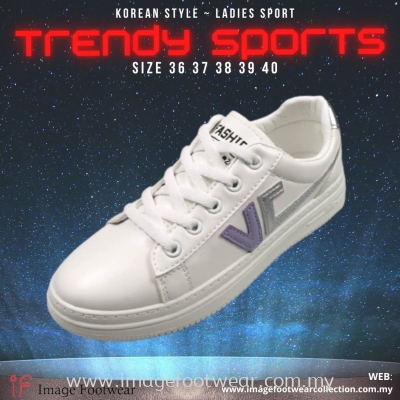 Trendy & Sportive Lady Shoe -TF-AB10 PURPLE Colour