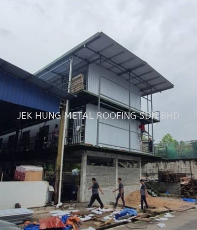 Pu metal roofing 