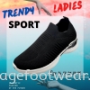 Trendy & Sportive Lady Shoe -TF-1018-6 BLACK Colour Ladies Sport Shoes