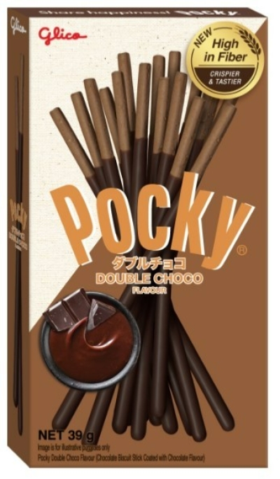 POCKY STICK DOUBLE CHOCOLATE 47g X 10pcs X 12pck