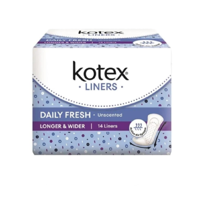 Kotex Liners Daily Fresh Longer & Wide 14s 1ctn (24units)