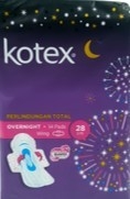 Kotex Perlindungan Total  Overnight Wing 28cm 14 pads