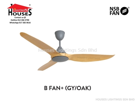 B FAN+(PLUS)GY+OAK(60") DC-NSB