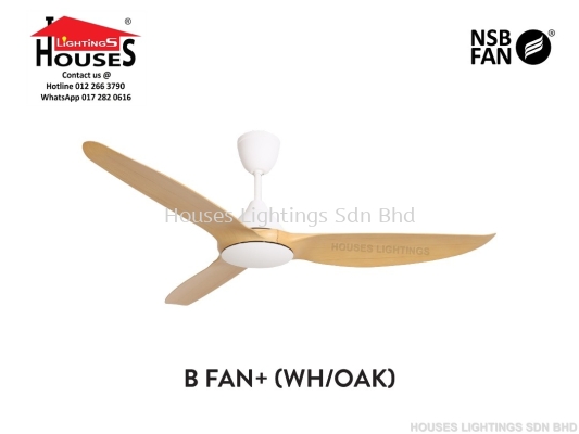 B FAN+(PLUS)WH+OAK(60") DC-NSB