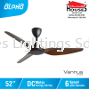 ALPHA Vannus - VC3 3B 52 Inch DC Motor Ceiling Fan with 3 Blades (6 Speed Remote) - WALNUT(BK+WN) VANNUS Alpha Ceiling Fan Ceiling Fan